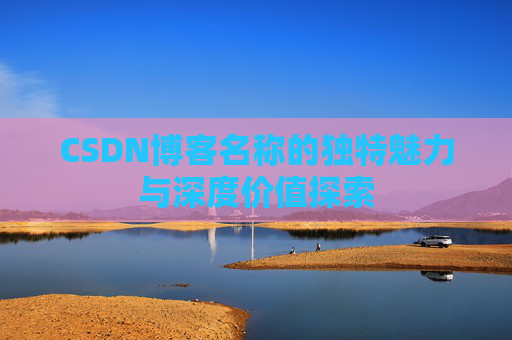 CSDN博客名称的独特魅力与深度价值探索